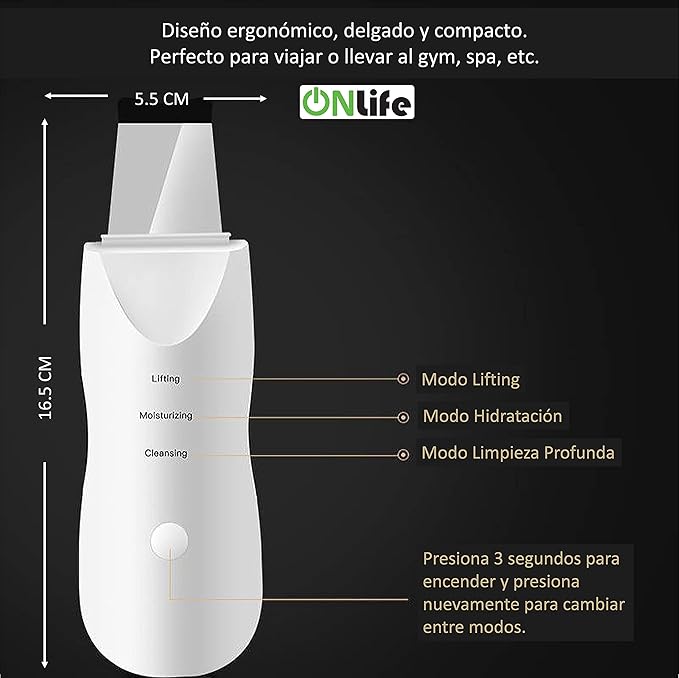 Espátula facial ultrasónica limpiadora