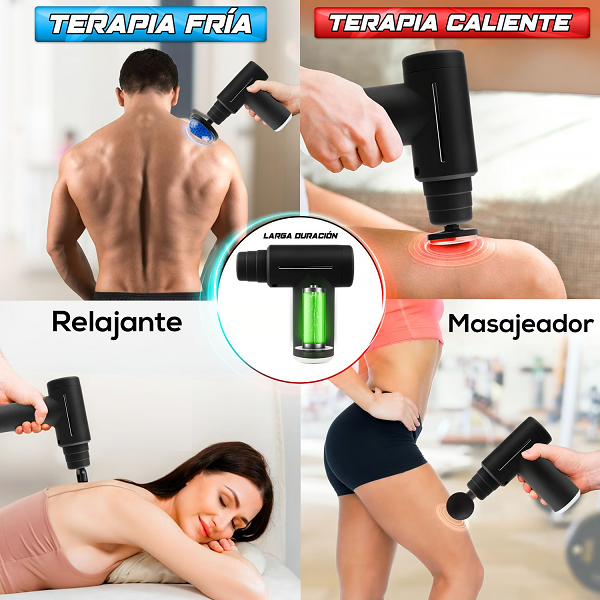 MASAJEADOR GUN FRIO Y CALIENTE